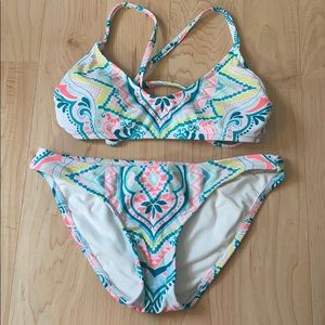 patterned bikini set